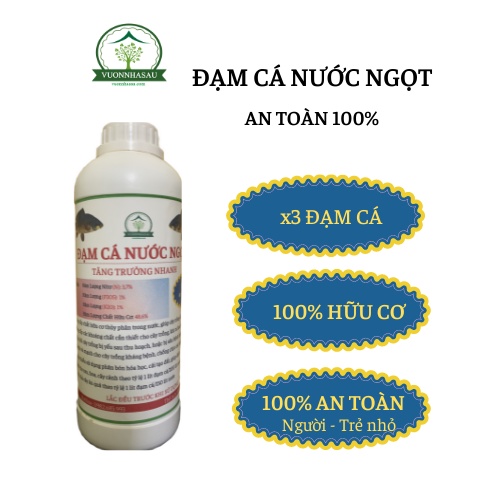 Đạm Cá Nước Ngọt (phân cá) chai 1 lit.