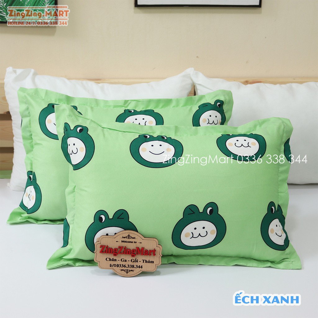 Vỏ Gối Nằm  Poly Cotton 45x65 cm, Áo gối nằm mịn mát - Ga gối chăn hè