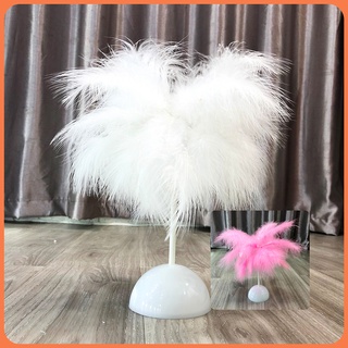 Đèn Ngủ Để Bàn Lông Vũ Mini, Đèn Ngủ Trang Trí