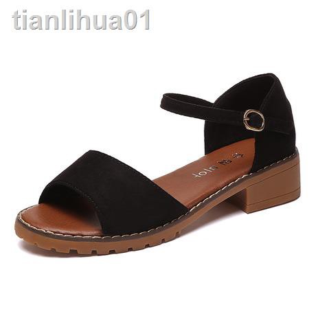 Giày Sandal Đế Thấp Hở Mũi Thời Trang Cho Nữ