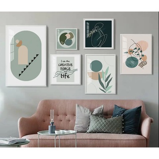Tranh treo tường canvas decor tranh dán tường họa tiết Bắc Âu no frame