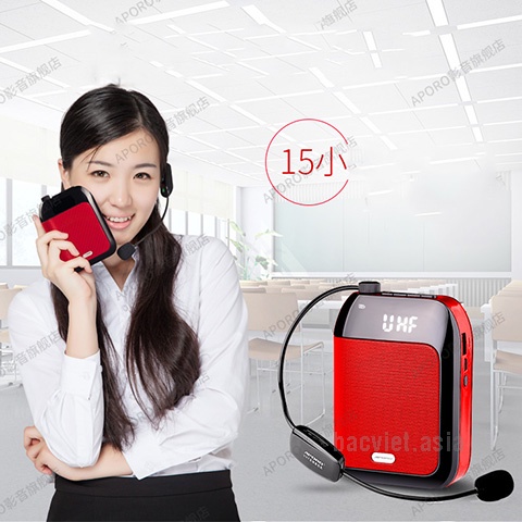 Máy trợ giảng Aporo T9 2.4G Mic không dây Bluetooth.