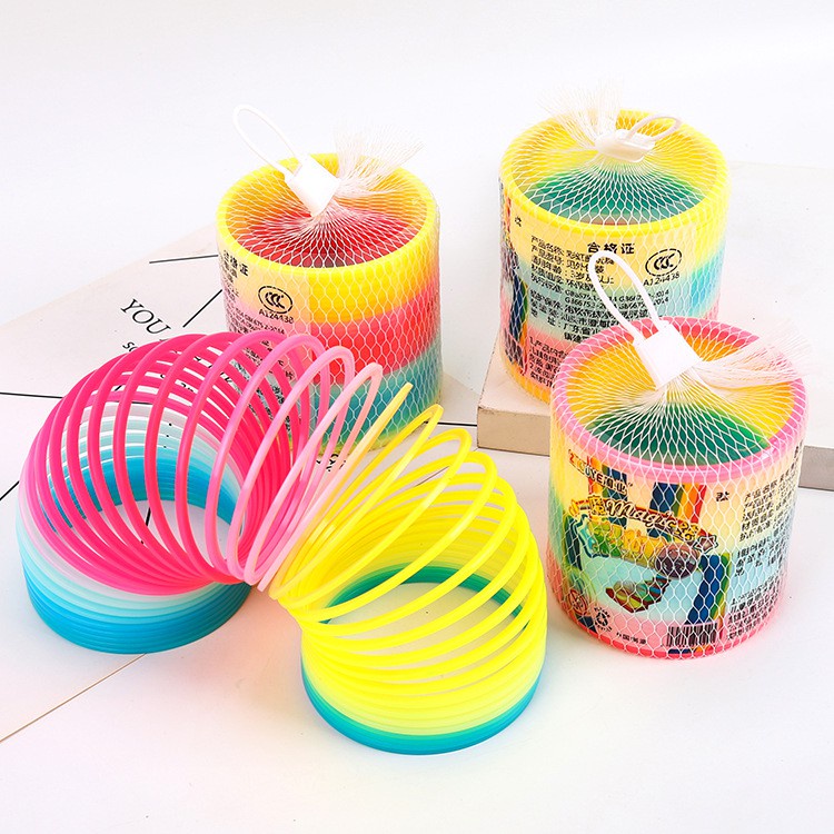 Đồ chơi trẻ em Lò Xo Cầu Vồng Ma Thuật Nhiều Màu Cỡ Lớn 9x8,7cm