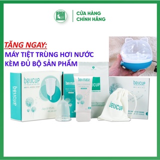 Cốc nguyệt san Beucup Kèm Máy tiệt trùng hơi nước [mẫu mới nhất] Hàng chính hãng