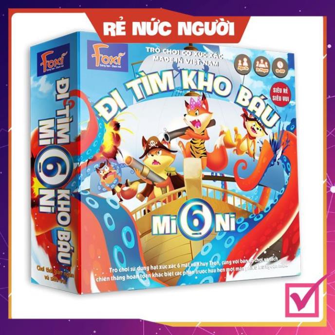 [SALE MÙA DỊCH] Board game-Đi tìm kho báu Mini 6 Foxi-phát triển tư duy toàn diện-kỹ năng quản trị và logic