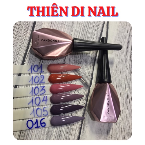 Sơn gel VANDONNIE bảng màu 016-101 Thiên Di Nail