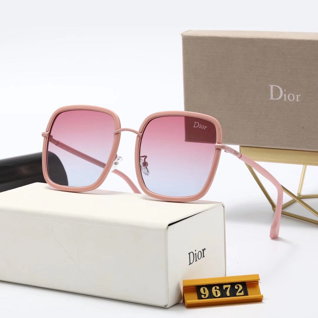 Xu hướng mới của châu Âu và Mỹ năm 2021 Kính mát có thương hiệu Christian Dior dành cho nữ Phân cực chính hãng (Có hộp và hộp đựng kính)