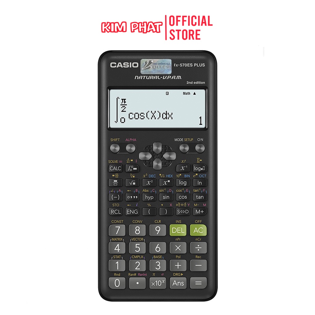 Máy tính Casio fx 570 VN Plus 2nd Edition (Chính hãng bảo hành 7 năm)