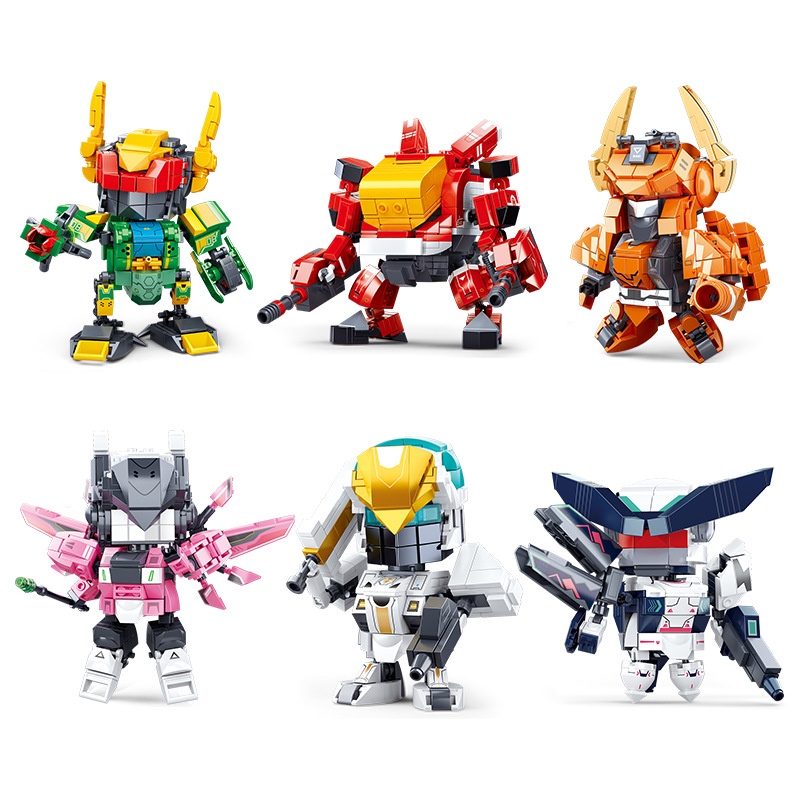 SLUBAN Đồ Chơi Lắp Ráp Robot King Kong Biến Hình Di Động Cho Trẻ