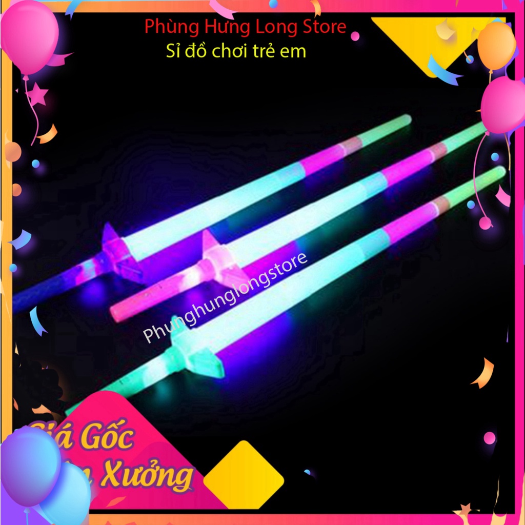 Thanh Kiếm công cụ giải trí 4 Đoạn Có đèn LED chiếu sáng chiếu sáng dành riêng cho Trẻ Em đã lắp pin
