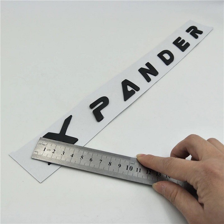 Chữ nổi Xpander dán capo xe ô tô