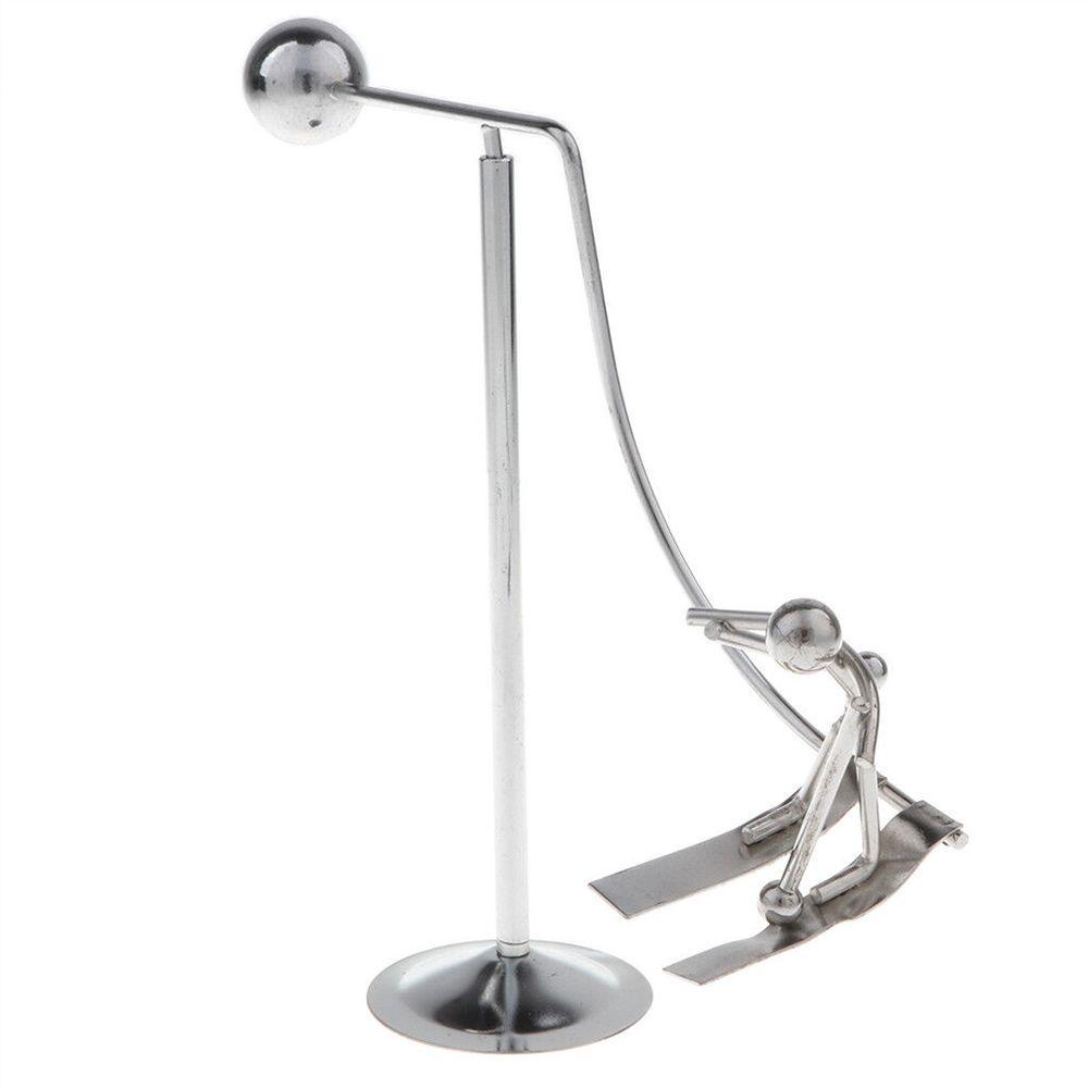 LAKAMIER Đồ Chơi Lật Đật Bằng Kim Loại Trang Trí Bàn