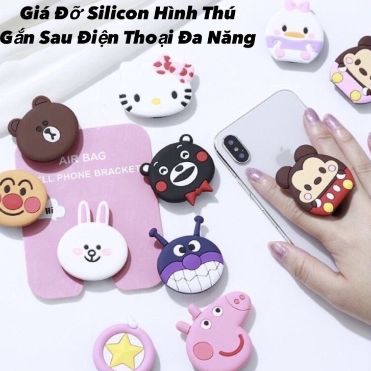 Giá đỡ điện thoại hình thú, iring pop, kẹp điện thoại, ipad xe máy, oto nhỏ gọn dễ dàng mang đi mọi nơi