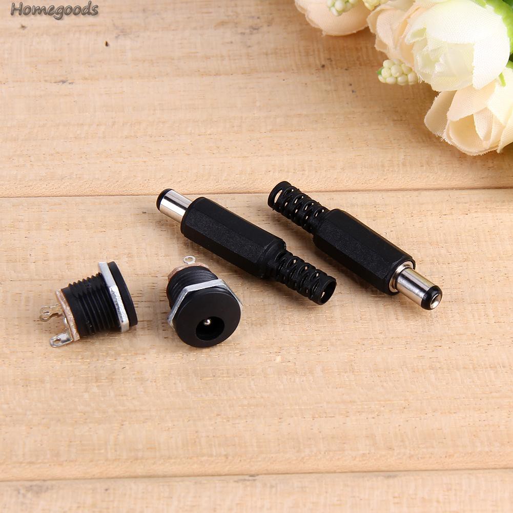 Set 10 Cặp Giắc Cắm Nguồn Dc 2.1x5.5mm