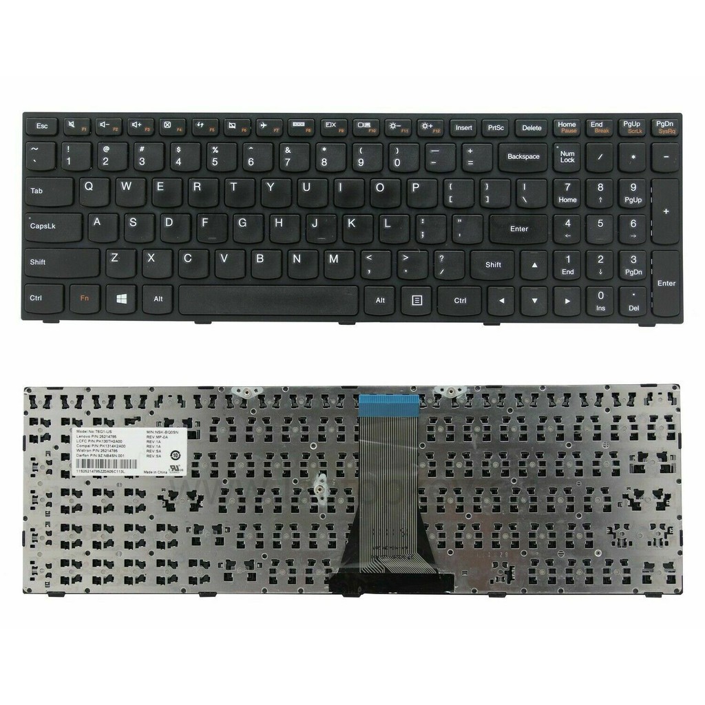 (KEYBOARD) BÀN PHÍM LAPTOP LENOVO G50, G50-70  dùng cho Ideapad B50-45, G50-30, G50-45, G50-70, G50-80, G70-35, Z50-70