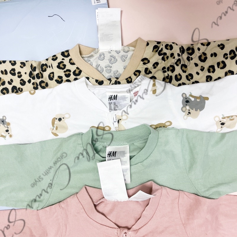 Body HM dài tay xuất xịn cho bé  Cotton 100%