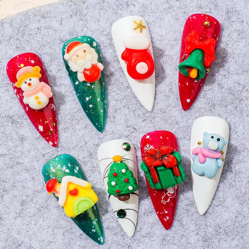 Miếng Dán Trang Trí Móng Tay Chủ Đề Giáng Sinh