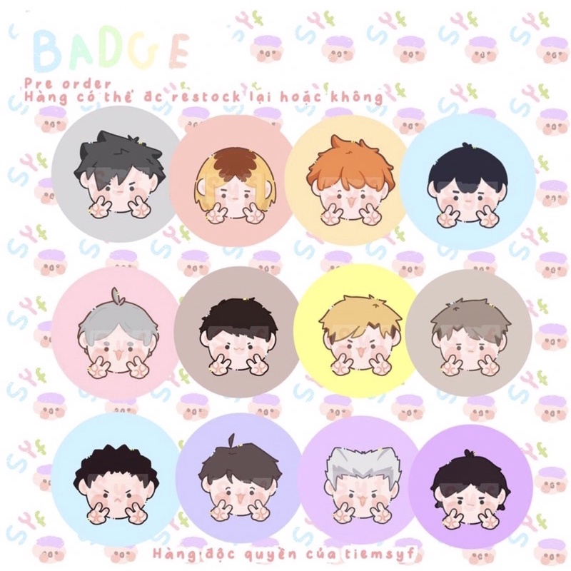 BADGE HAIKYUU VER 1