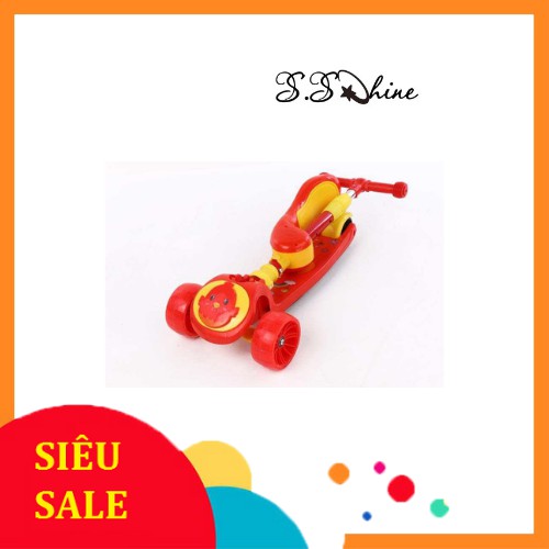 Xe trượt scooter 💥Cao Cấp 💥 đa năng phát sáng cho bé từ 2 đến 8 tuổi - Xe thăng bằng có nhạc, ghế nhún cho trẻ DC009