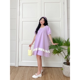 [ CRUSHH STUDIO - ẢNH CHÍNH CHỦ ] D22 - Đầm babydoll tím pastel