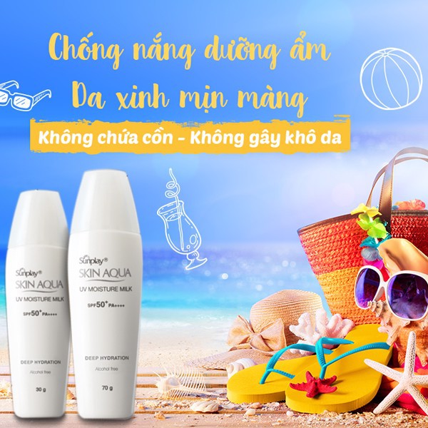 Sữa Chống Nắng Dưỡng Da Hằng Ngày Sunplay Skin Aqua UV Moisture SPF50, PA+++ 30g - HT227