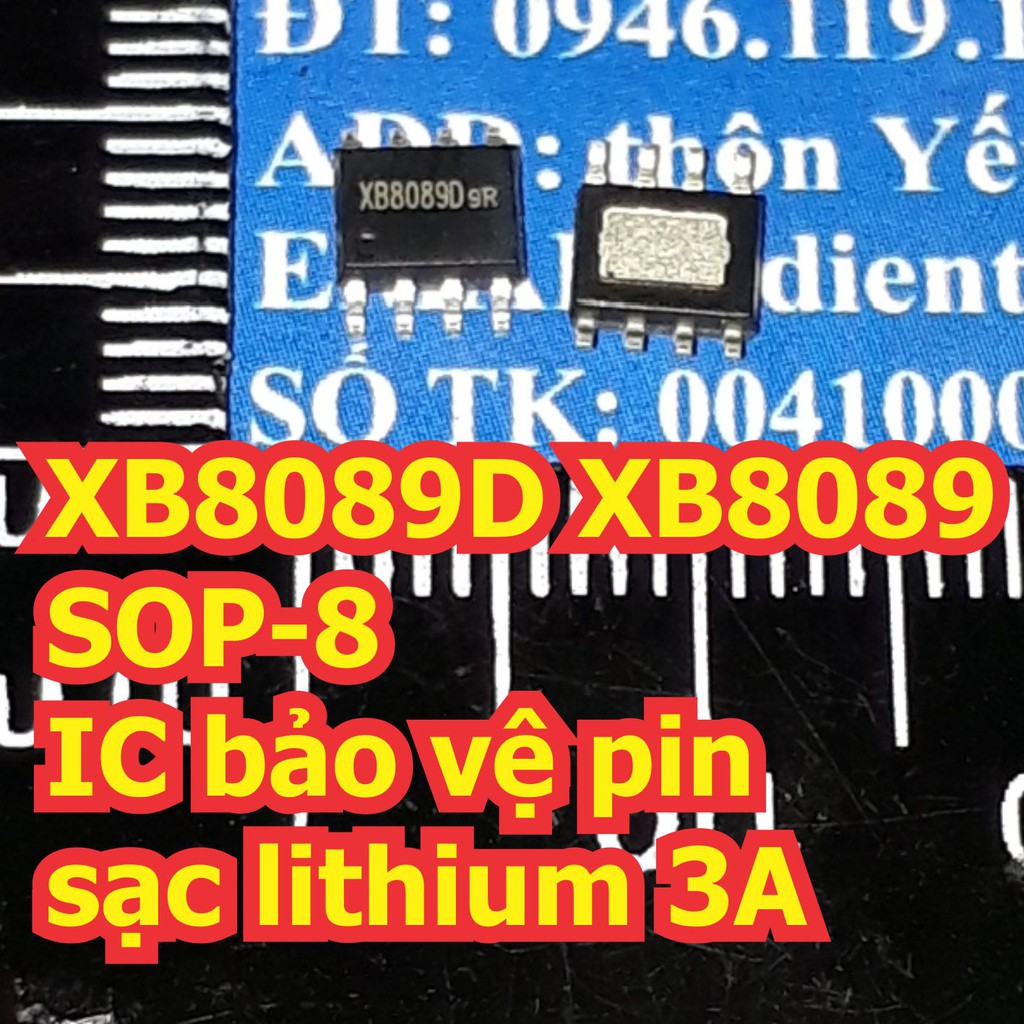 5 con XB8089D XB8089 SOP-8 IC bảo vệ pin sạc lithium 3A kde7129