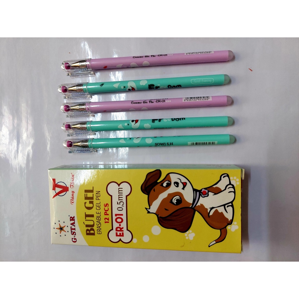 Bút Gel Tím xóa được G-Star ngòi 0.5ml Học Sinh - Đồ dùng đi học