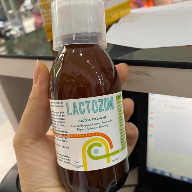 {Nhập Ý} Lactozim - Men Enzym giúp tăng cường tiêu hóa, giúp trẻ ăn ngon, tăng cường đề kháng (150ml)