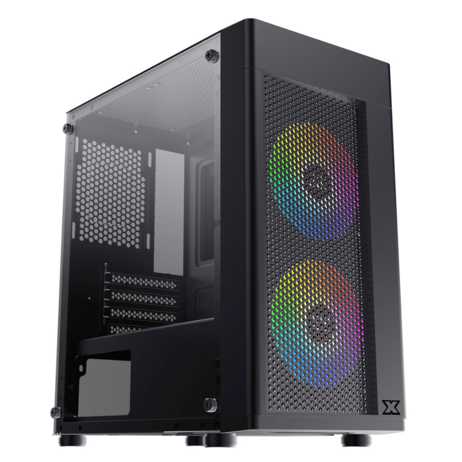 Vỏ case máy tính XIGMATEK AERO 2F Black (2 Fan RGB) - Chính hãng BH 1 năm