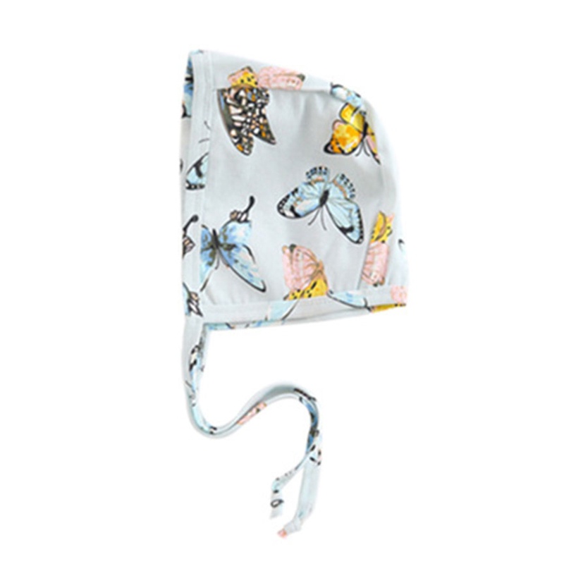 Mũ Trùm Đầu Mùa Hè Bằng Cotton Mềm Chống Gió In Họa Tiết Hoạt Hình Có Dây Cột Cho Bé 0-12 Tháng Tuổi