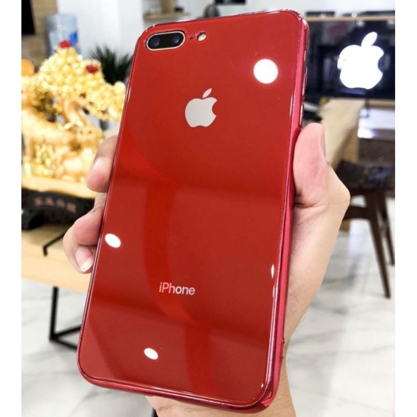 [MUA 1 TẶNG 1] ỐP LƯNG KÍNH CƯỜNG LỰC VIỀN MÀU TĨNH ĐIỆN CHO IPHONE TỪ 6 ĐẾN XSMAX - TẶNG 1 DÂY TREO ĐIỆN THOẠI CUTE