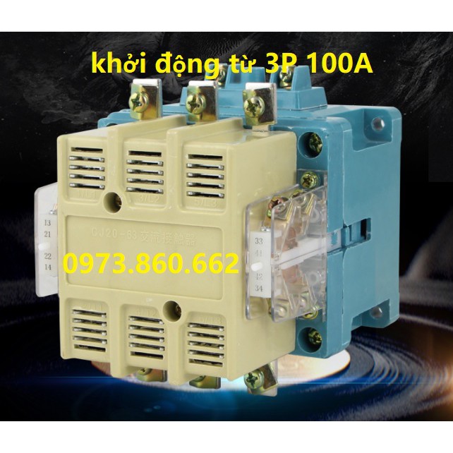 Khởi động từ 3 pha công suất lớn CJ20 1- 100A cuộn hút 220V