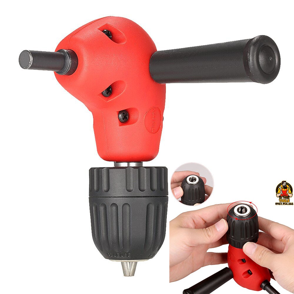 Bộ Chuyển Hướng Mũi Khoan Bắt Vít Góc Tay Vặn 0.8-10mm