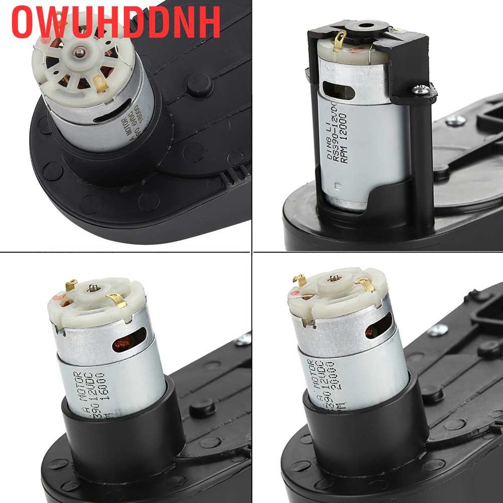 Owuhddnh RS390 Electric Motor Gearbox 6V/12V 12000-20000RPM for Kids Car Toy