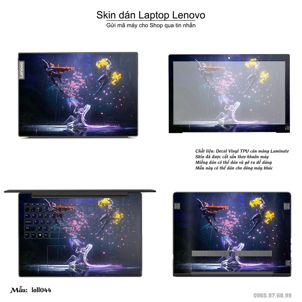 Skin dán Laptop Lenovo in hình Liên Minh Huyền Thoại nhiều mẫu 6 (inbox mã máy cho Shop)