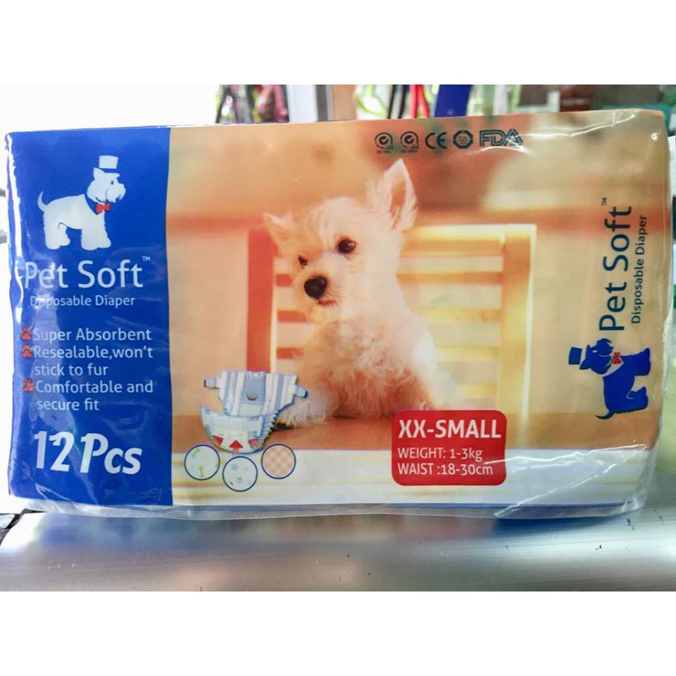 Bỉm Vệ Sinh Pet Soft Dành Cho Thú Cưng size M 6-11kg