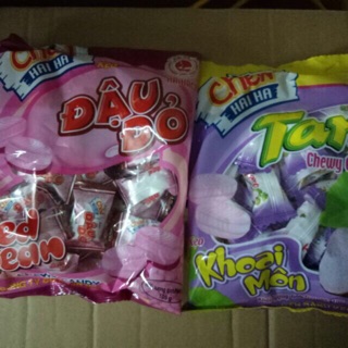 Kẹo chew hải hà (nho ,khoai môn ,đậu đỏ )