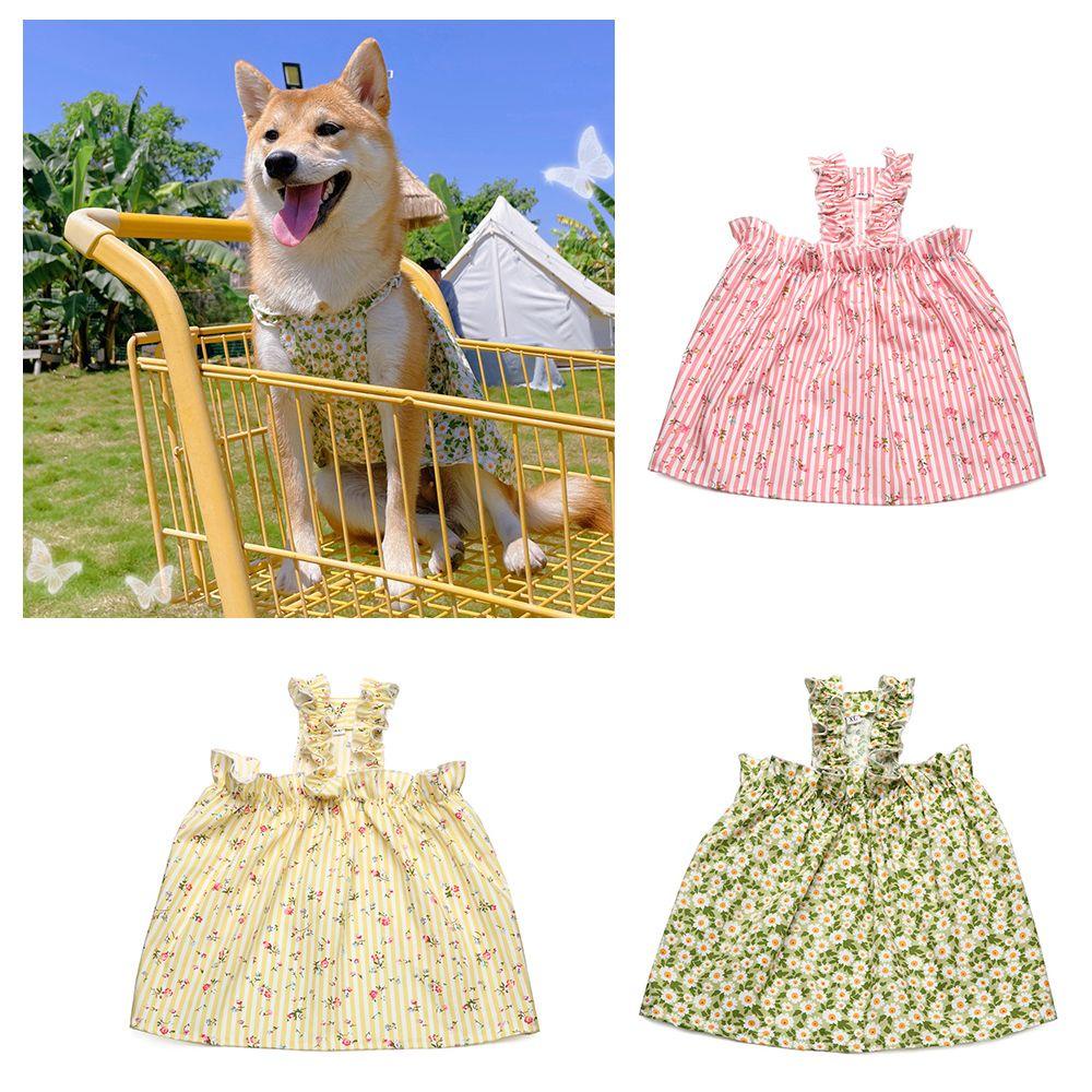 Đầm Cotton Phong Cách Công Chúa Thời Trang Xuân Hè Xinh Xắn Cho Thú Cưng