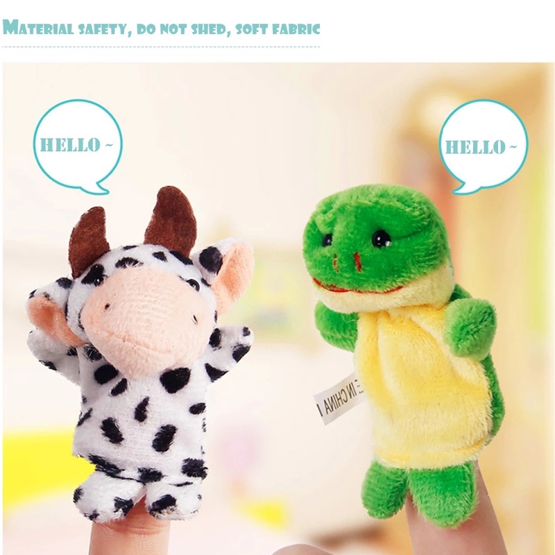 Set 10 Con Rối Ngón Tay Hình Hoạt Hình Dễ Thương Cho Bé