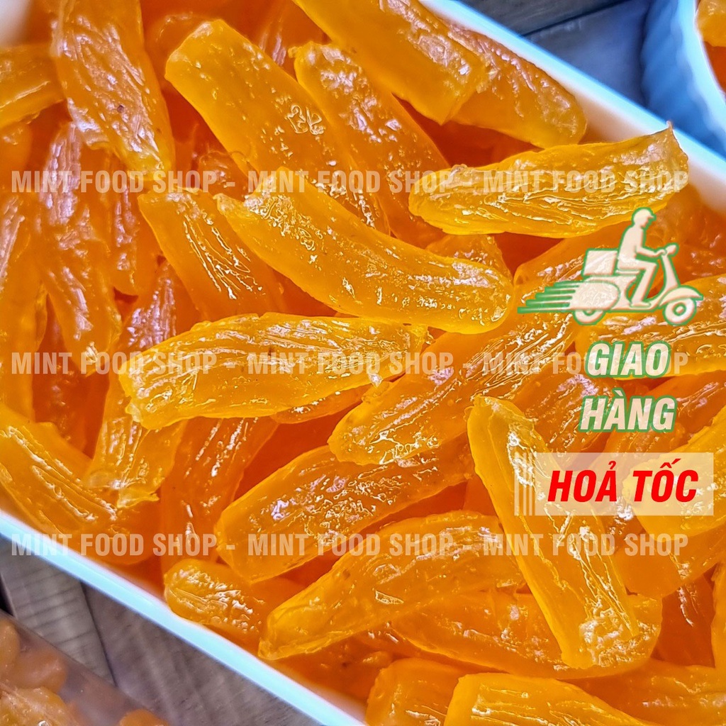 Khoai Sâm Sấy Dẻo (Mứt Khoai Lang Sâm) - Lon 500gr