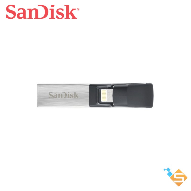 USB 3.0 OTG Lightning SanDisk iXpand Flash Drive IX30 128GB 64GB Bộ Nhớ Bổ Sung iPhone iPAD - Bảo Hành Chính Hãng 2 Năm