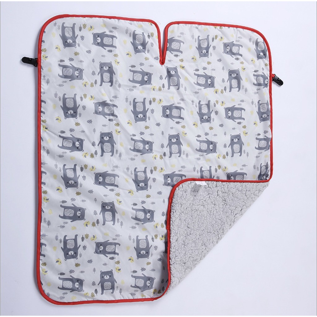 Chăn ủ lông cừu chắn gió hiệu quả cho cho bé BabyBlanket 73x83cm - HanruiOffical