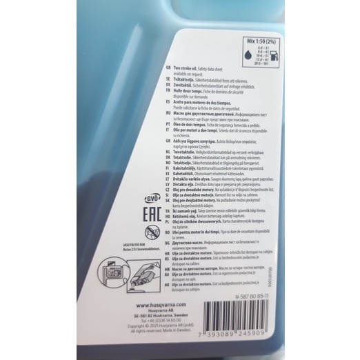 Dầu nhờn Husqvarna 2 thì/dầu nhớt Husqvarna 2T