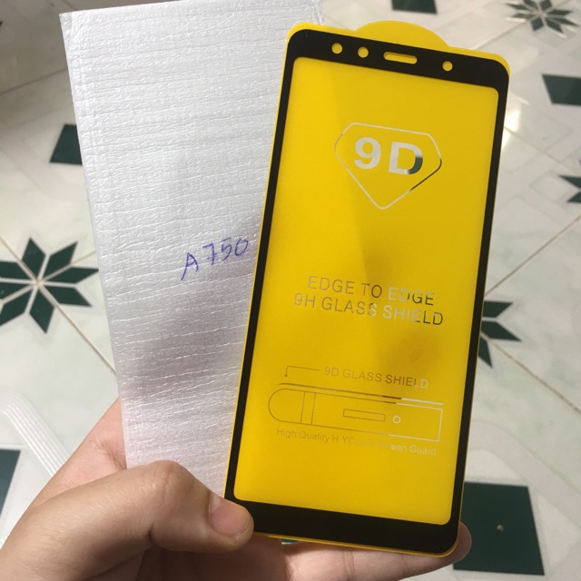 Samsung A7 2018_Kính cường lực 9D Full màn hình cao cấp