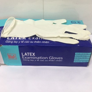 10 Cái găng tay y tế Cao Su LATEX