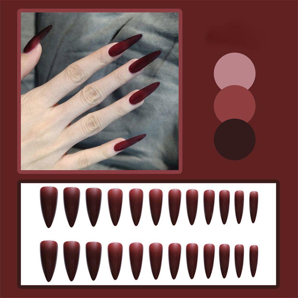 Hộp 24 Móng Tay Giả Đính Nơ Xinh Xắn MIHAN1