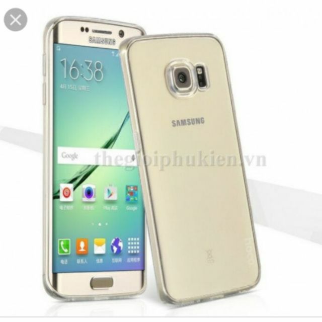 Ốp lưng silicon galaxy s6 edge plus trong suốt siêu mỏng