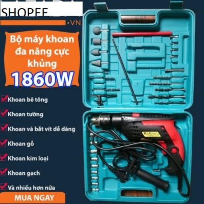 máy khoan cầm tay đa năng 1860 công suất khủng DT07