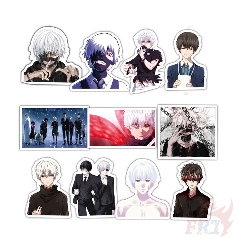 ☠ Tokyo Ghoul - Series 02 Anime Kaneki Ken Touka Kirishima Stickers ☠ 50Pcs/Set Waterproof DIY Fashion Decals Doodle Stickers