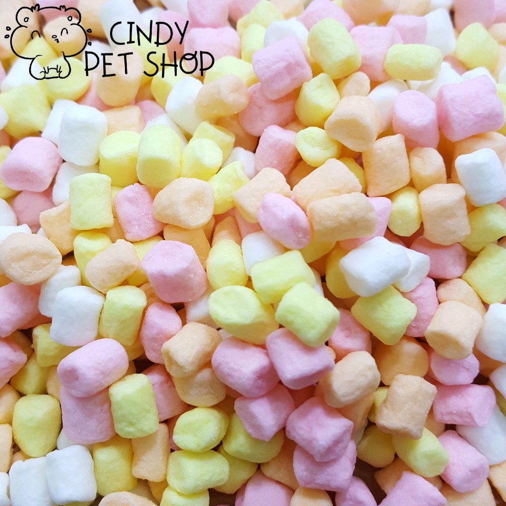 Kẹo bông gòn marshmallow mềm mịn cho Sóc Bay Úc, Hamster, Sóc Bông, Sóc Đất...